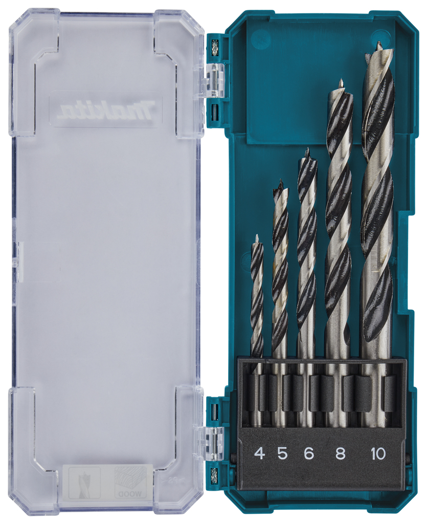 Houtspiraalboorset 5-delig