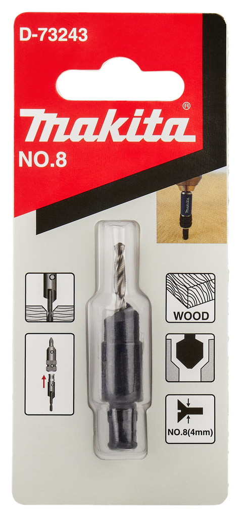 Quad Driver verzinkboor nr. 8