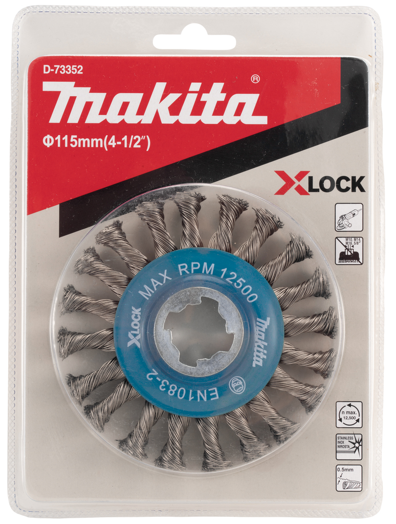 Rondborstel 115mm X-LOCK