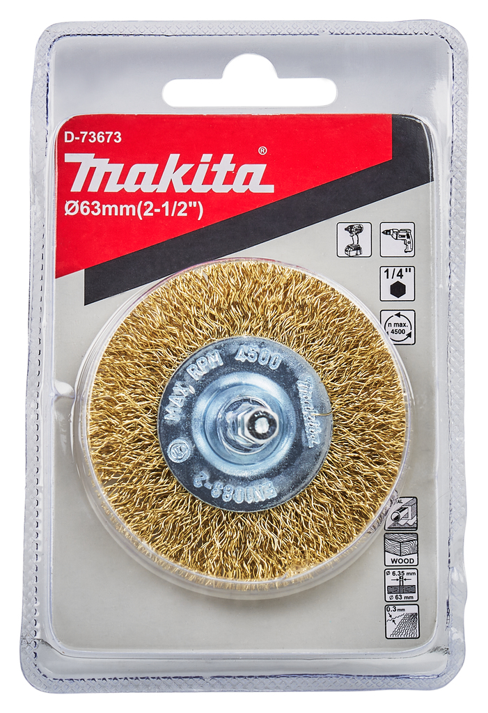 Rondborstel ZK1/4"x63mm 