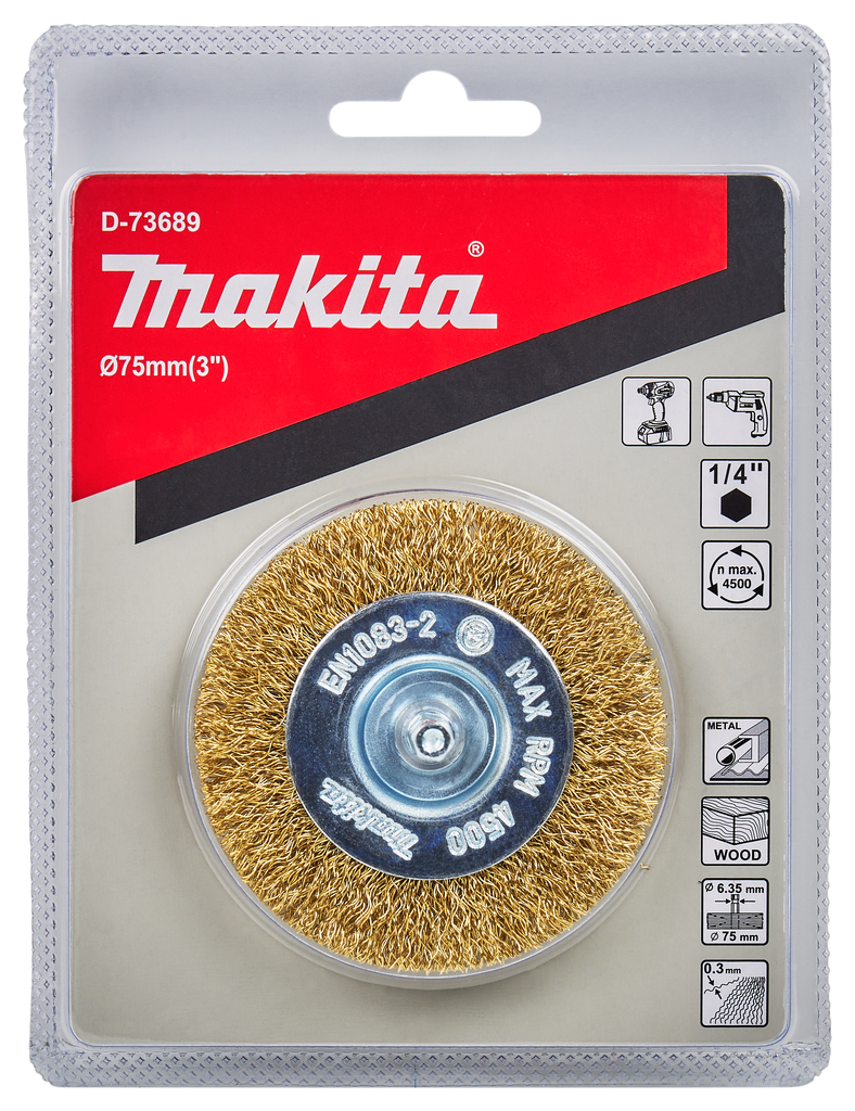 Rondborstel ZK1/4"x75mm 