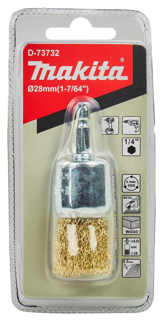 Penseelborstel ZK1/4"x28mm 