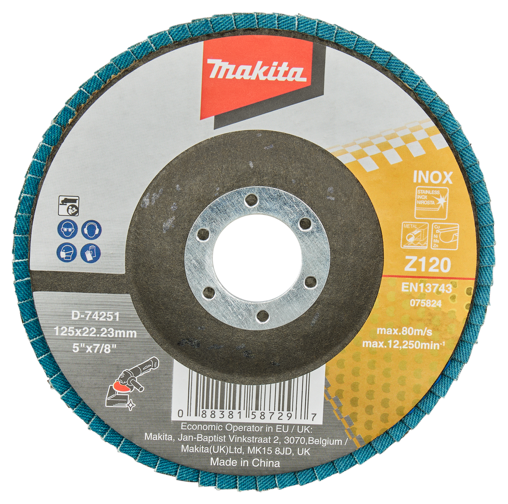 Lamellenschuurschijf 125mm Z120