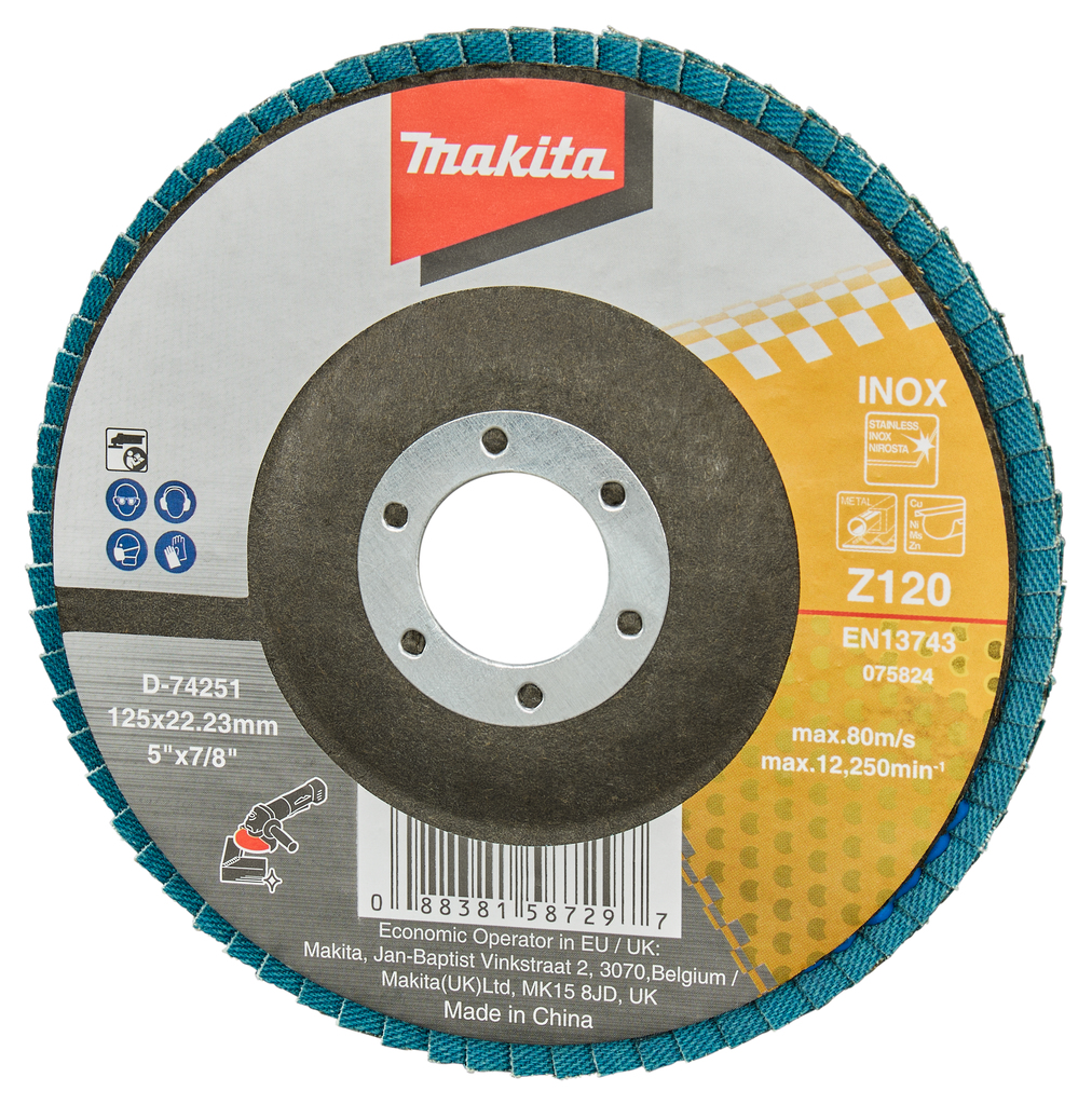 Lamellenschuurschijf 125mm Z120