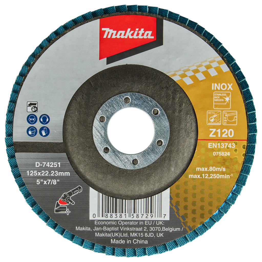 Lamellenschuurschijf 125mm Z120