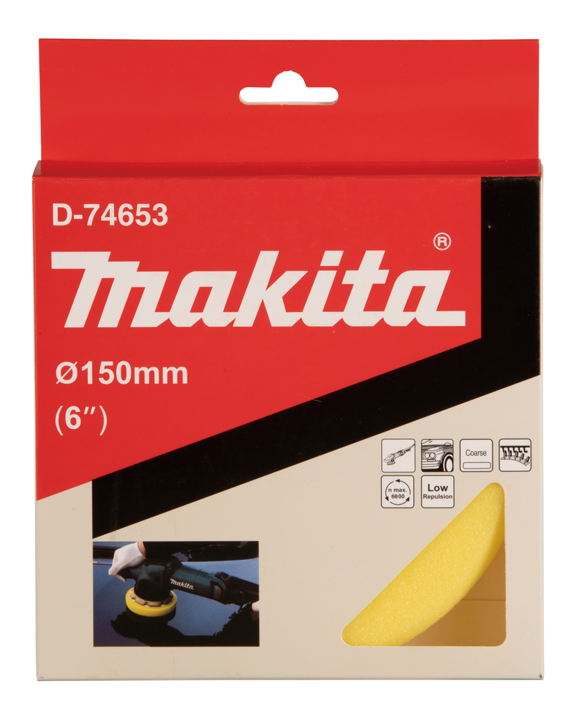 Spons geel hard grof 150mm