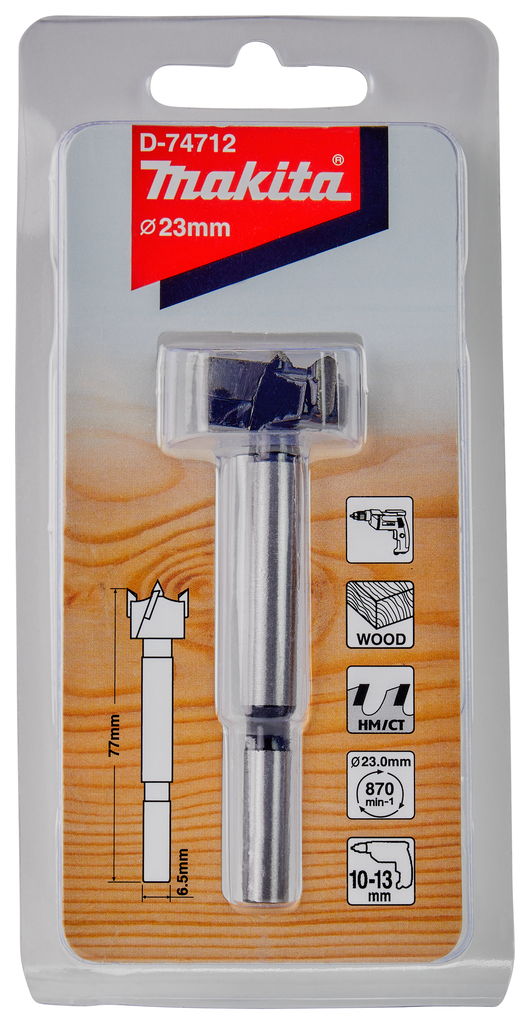 Scharnierboor 23x77mm