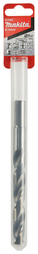 Metaalboor 15,0x169mm     