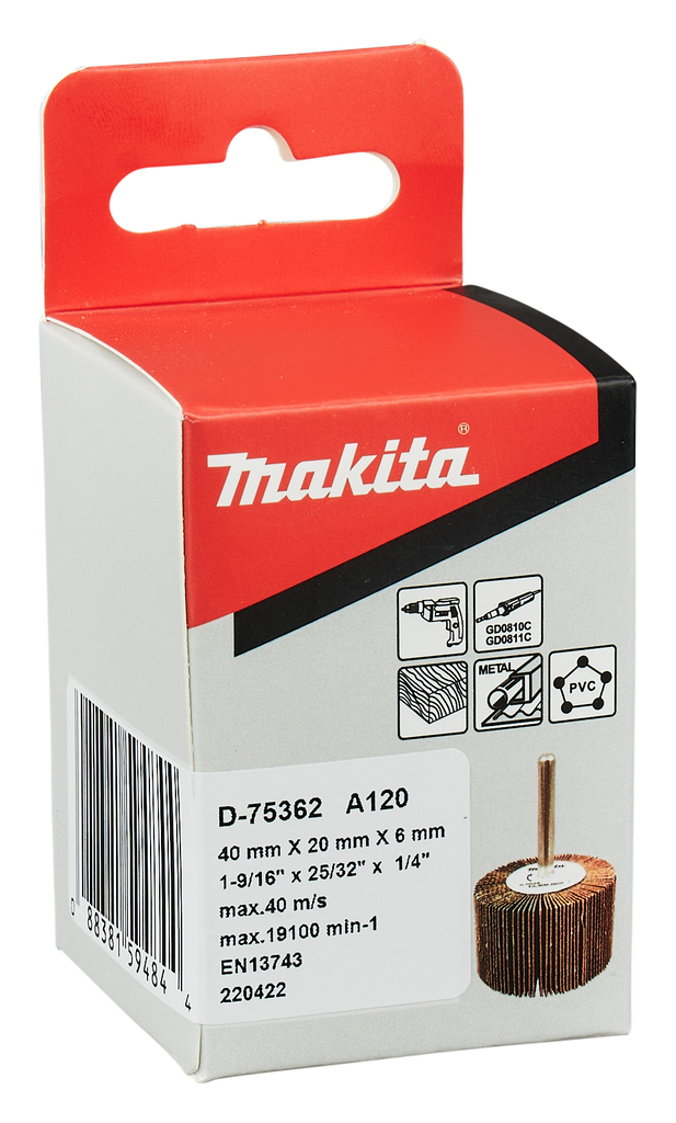 Lamellenschuurrol 20x40mm A120