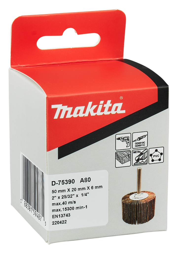 Lamellenschuurrol 20x50mm A80