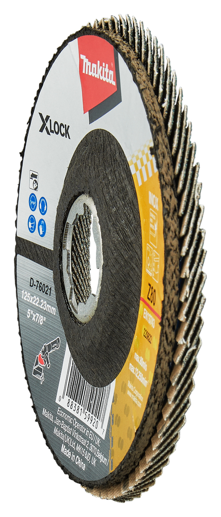 Lamellenschuurschijf 125mm Z80 X-LOCK