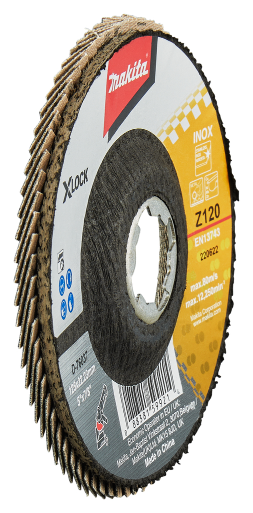 Lamellenschuurschijf 125mm Z120 X-LOCK