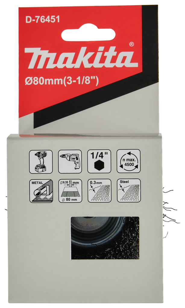 Komborstel ZK1/4"x80mm