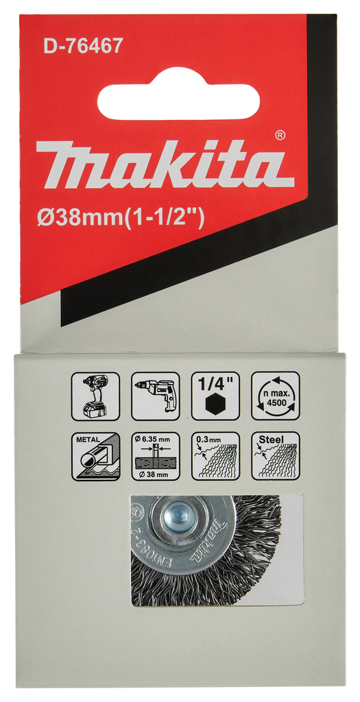 Rondborstel ZK1/4"x38mm