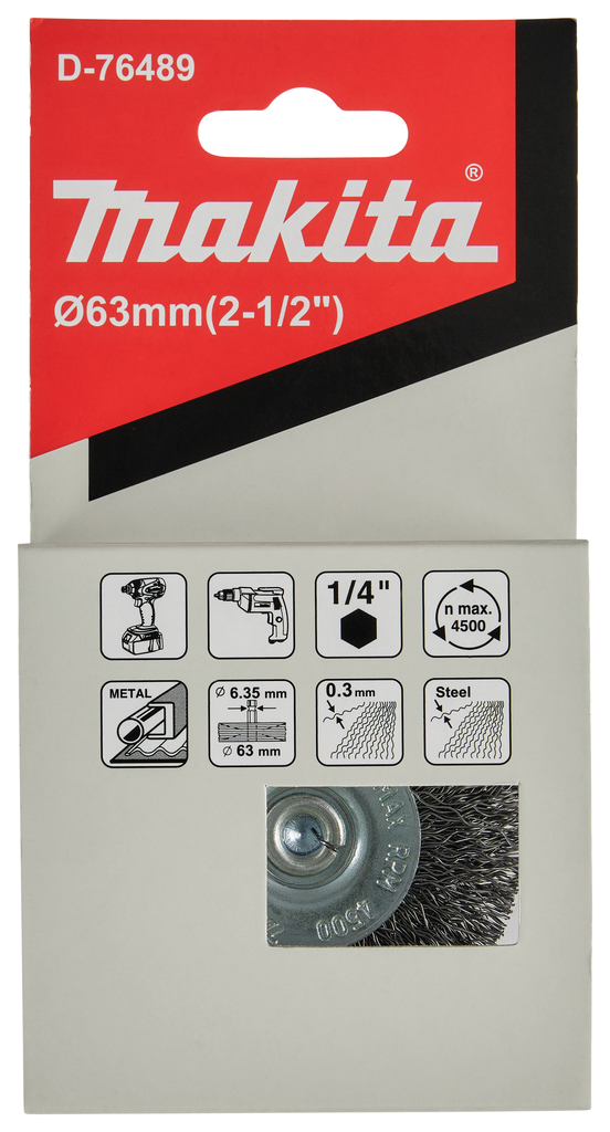 Rondborstel ZK1/4"x65mm