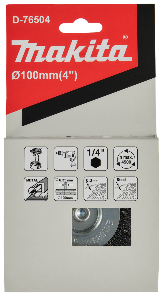 Rondborstel ZK1/4"x100mm