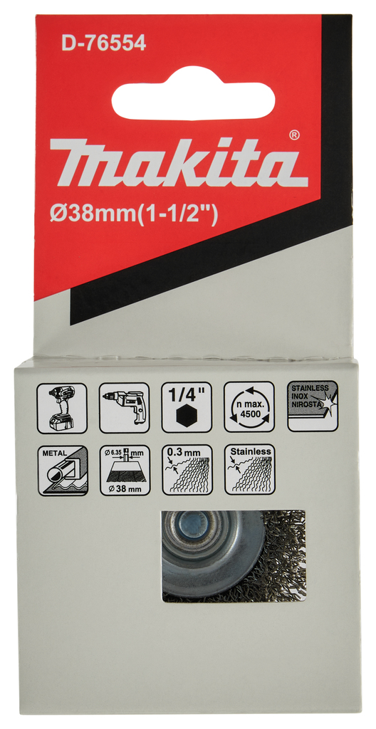 Komborstel ZK1/4"x38mm 