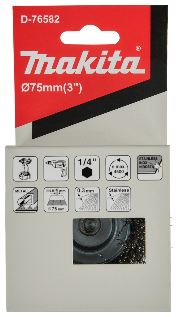 Komborstel ZK1/4"x75mm