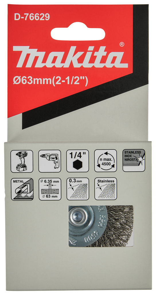 Rondborstel ZK1/4"x65mm