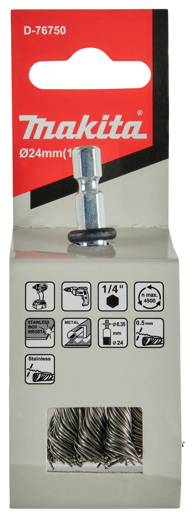 Penseelborstel ZK1/4"x24mm 