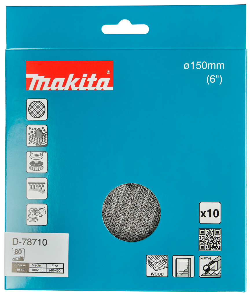 Schuurgaasschijf 150mm A80 velcro