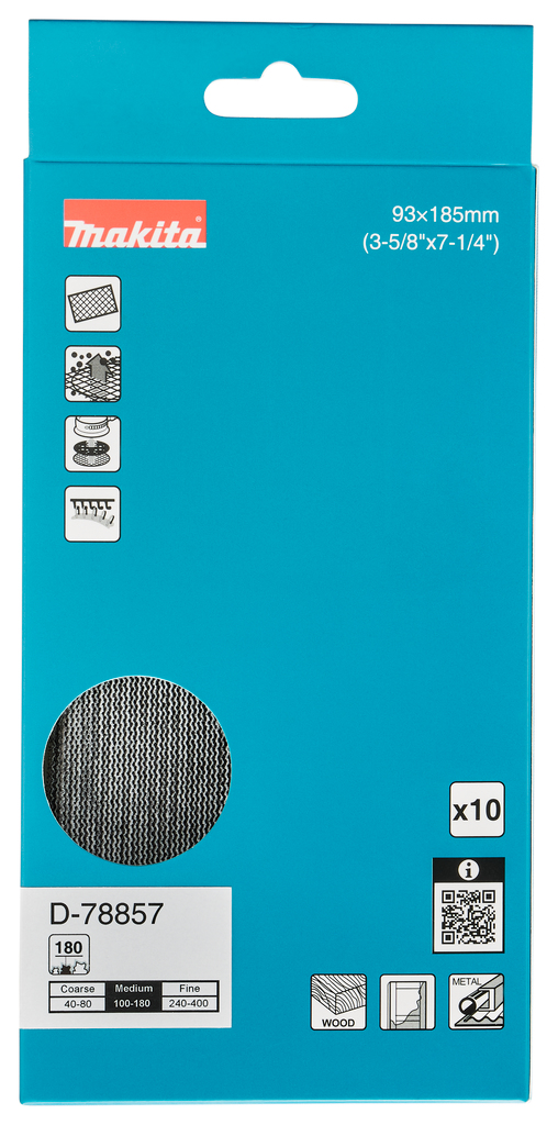 Schuurgaasvel 93x185mm A180