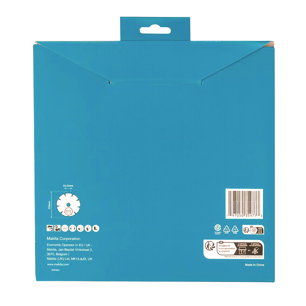 Diamantschijf 230x22,23x2,4mm