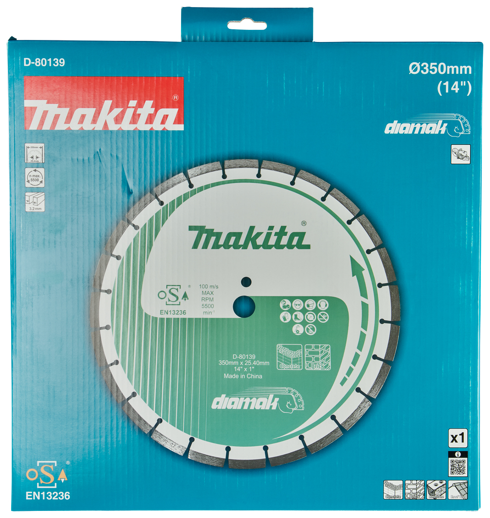 Diamantschijf 350x25,4x3,2 mm