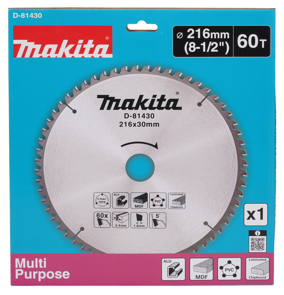 Afkortzaagblad div. materialen