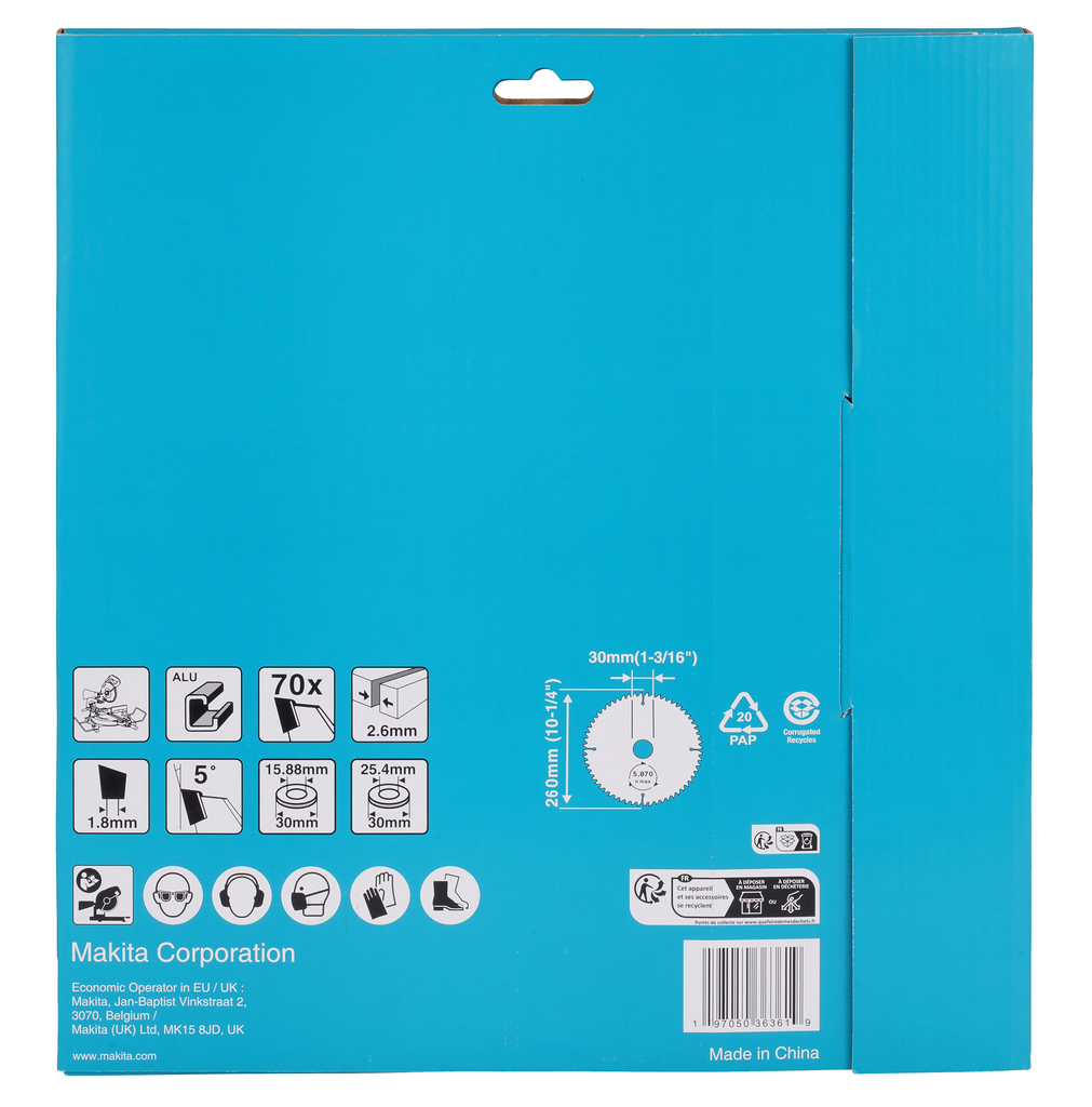 Afkortzaagblad Aluminium