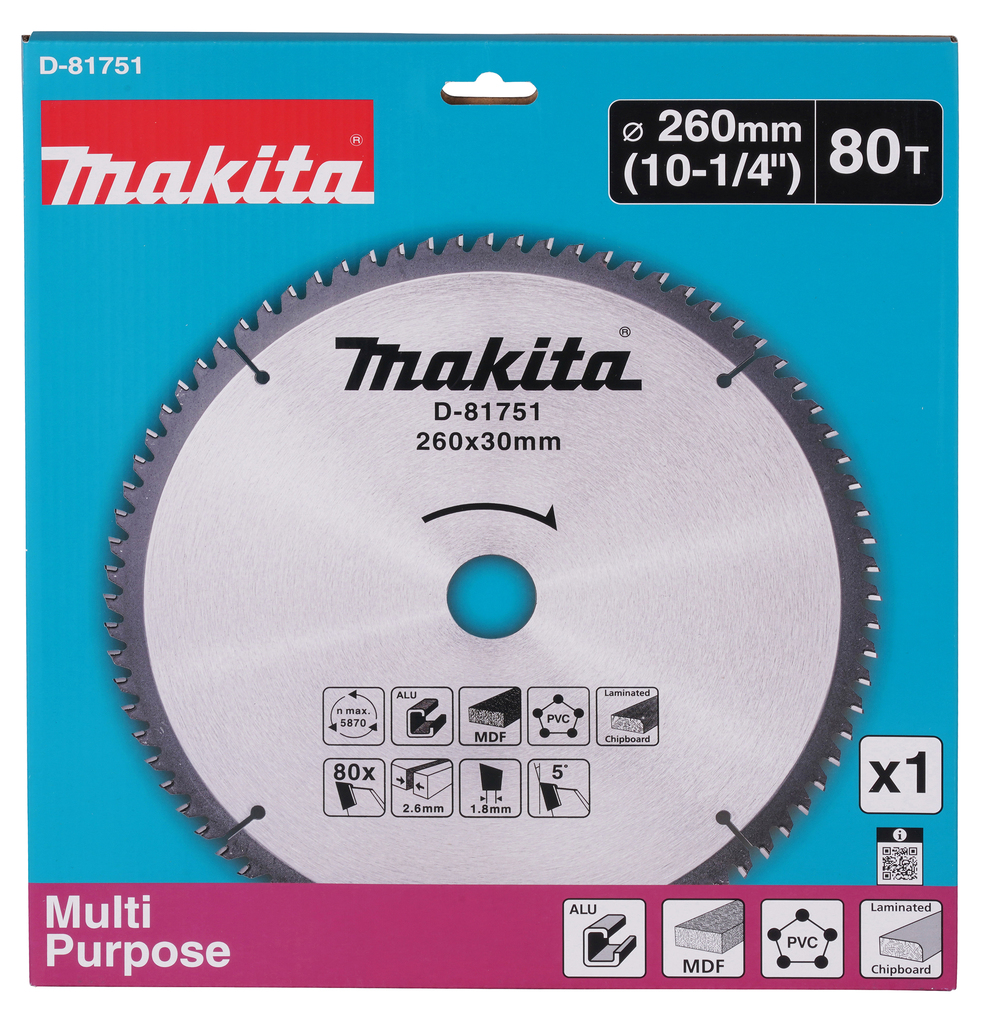 Afkortzaagblad div. materialen