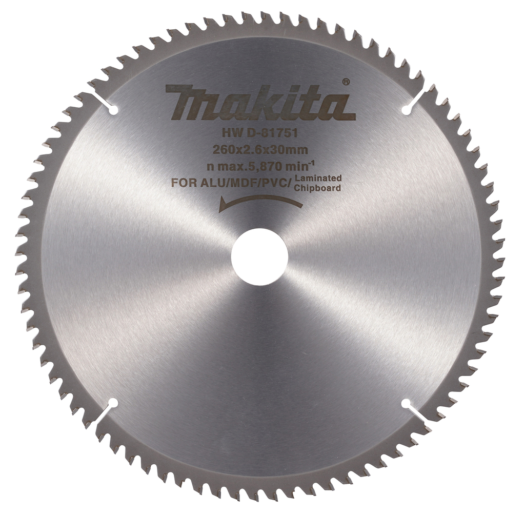 Afkortzaagblad div. materialen