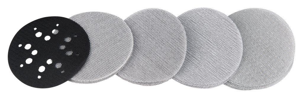 Schuurgaasschijfset 125mm velcro