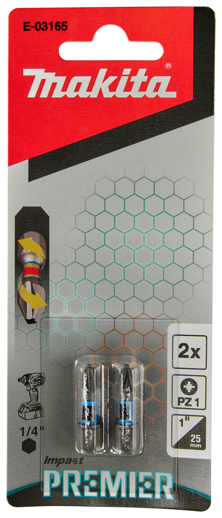 Slagschroefbit PZ1x25mm