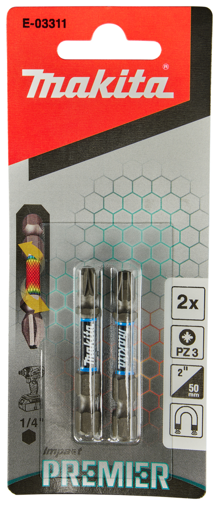 Slagschroefbit PZ3x50mm