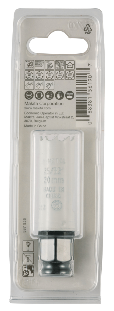 Gatzaag 20mm snelwissel BiM