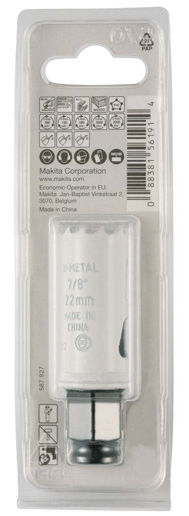 Gatzaag 22mm snelwissel BiM