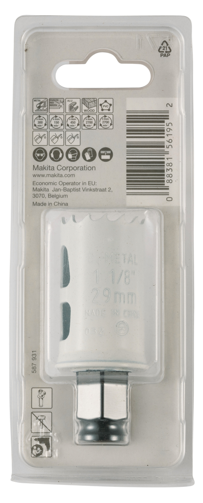 Gatzaag 29x44mm hout/metaal