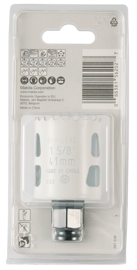 Gatzaag 41x44mm hout/metaal