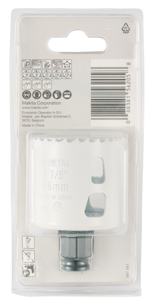 Gatzaag 48x44mm hout/metaal