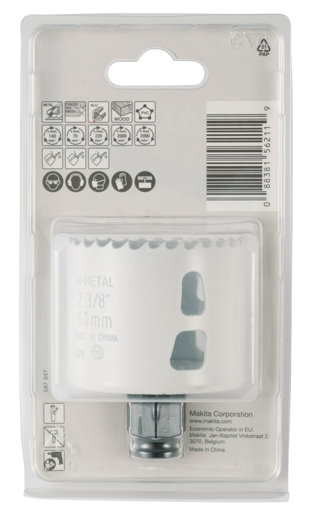 Gatzaag 60mm snelwissel BiM