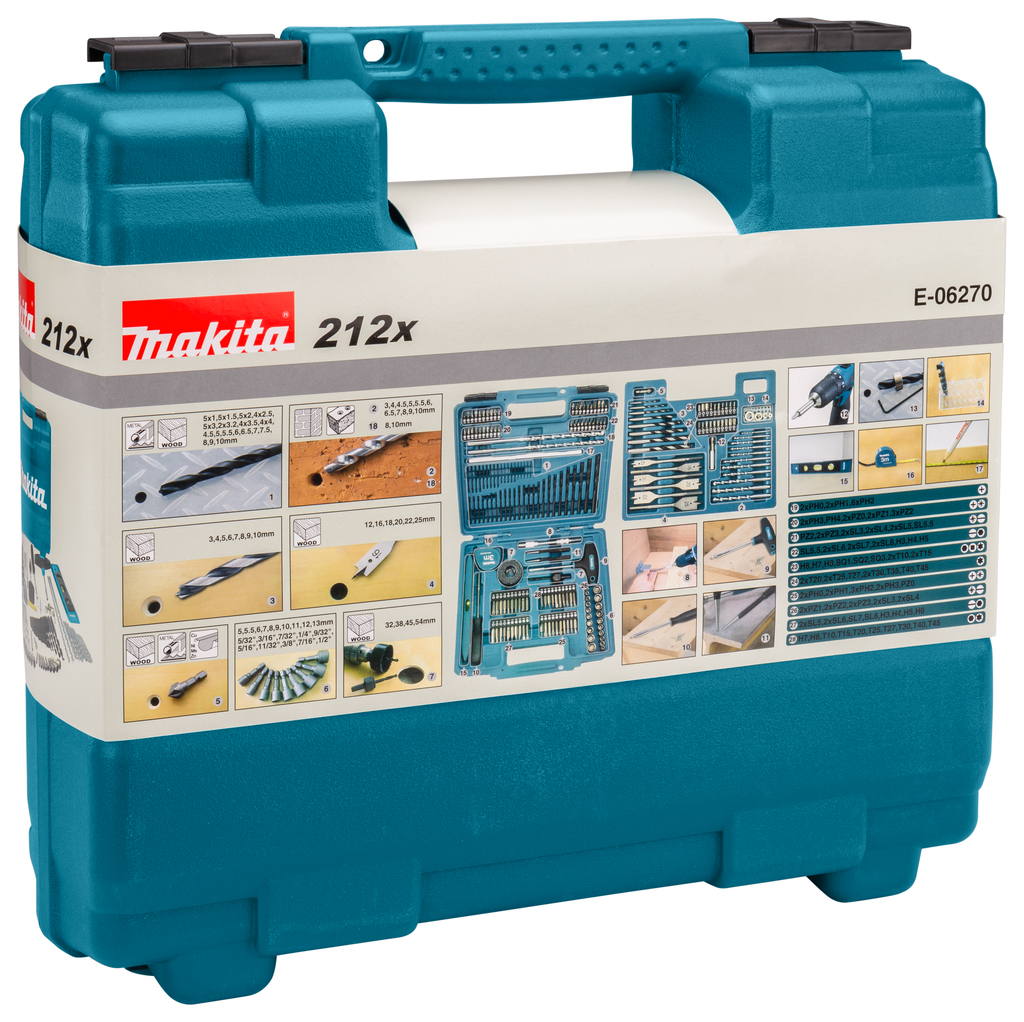 Boor-/schroefbitset 212-delig