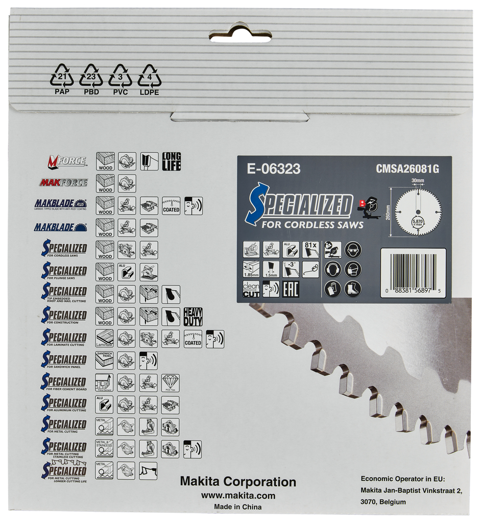 Afkortzaagblad Aluminium  