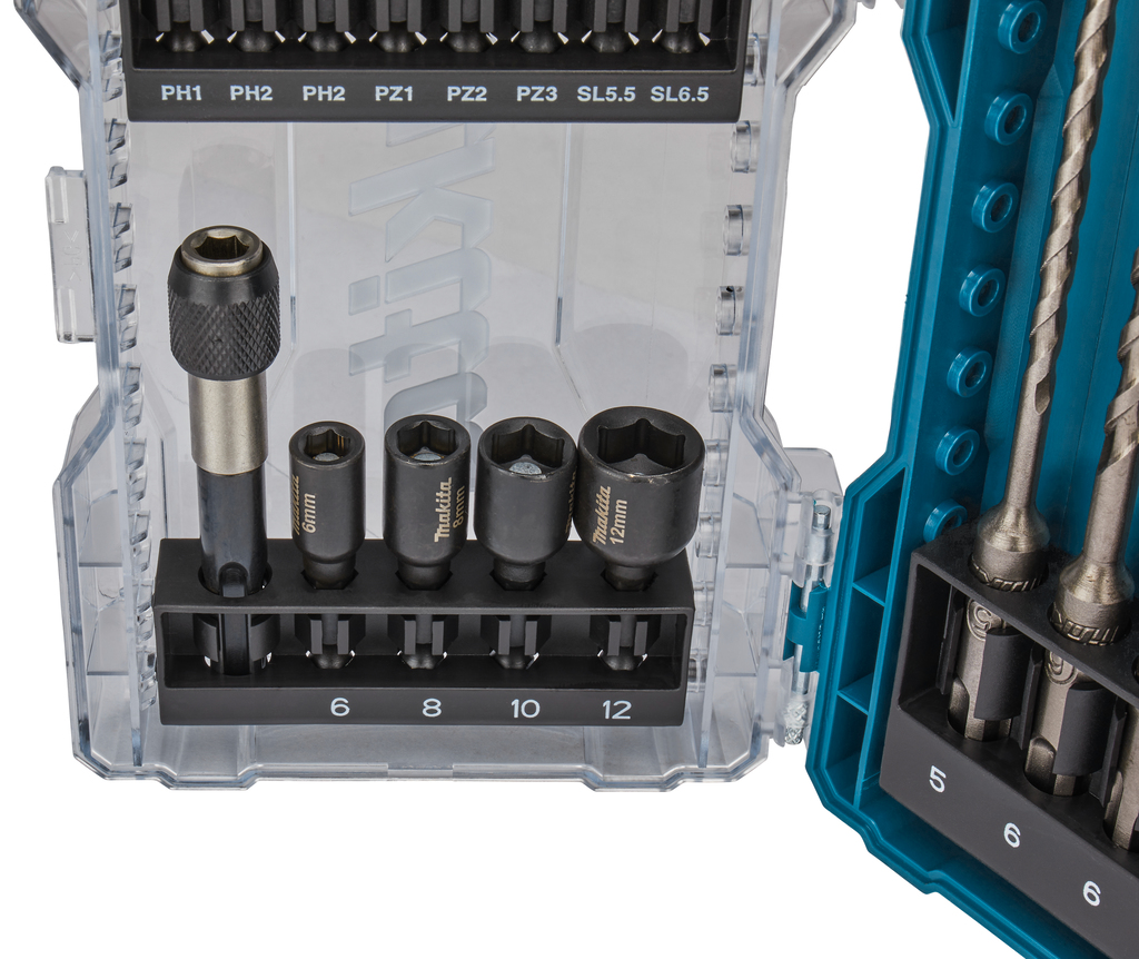 Boor-/dop-/schroefbitset 18-delig