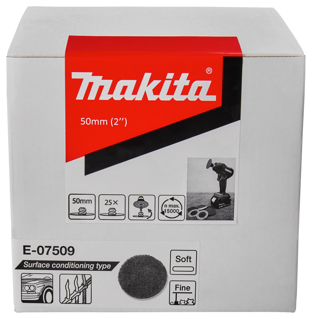 Schuurvliesschijf 50mm A180 fijn