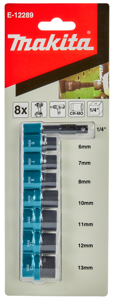 Krachtdoppenset 8-delig