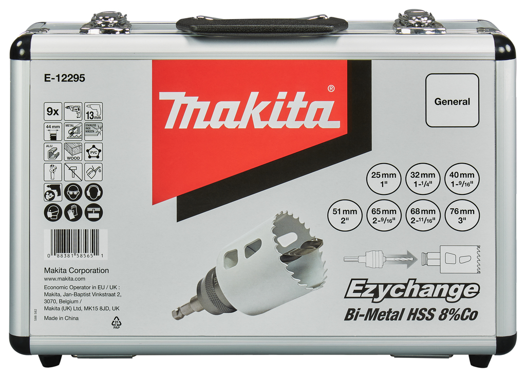 Gatzaagset 9-delig hout/metaal