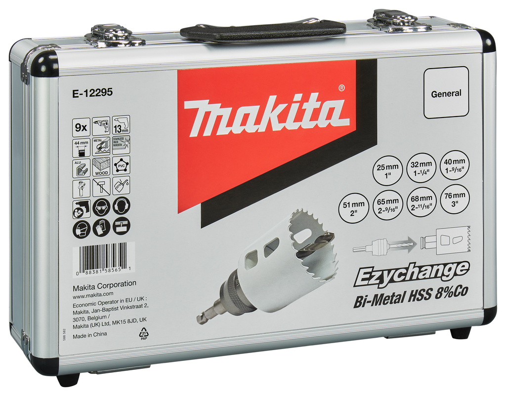 Gatzaagset 9-delig hout/metaal