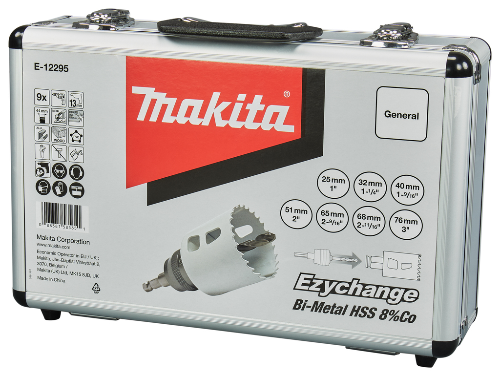 Gatzaagset 9-delig hout/metaal