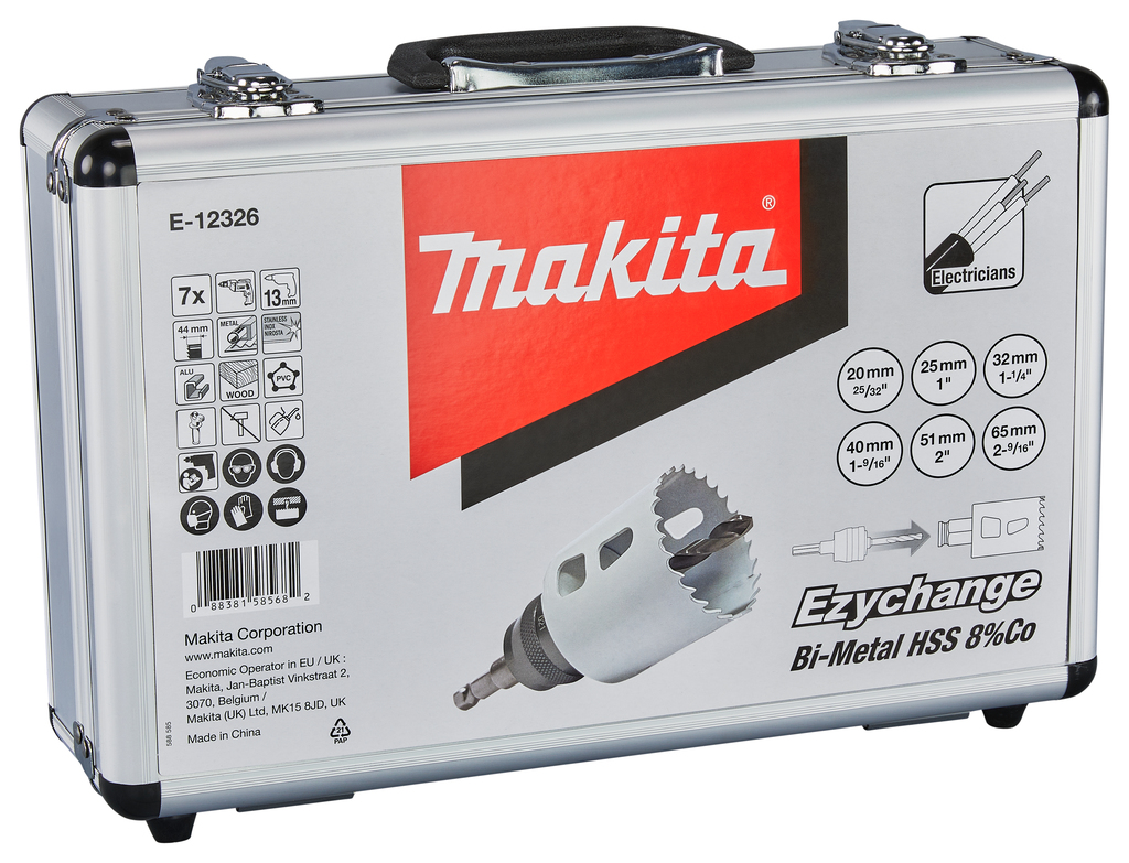 Gatzaagset 7-delig hout/metaal